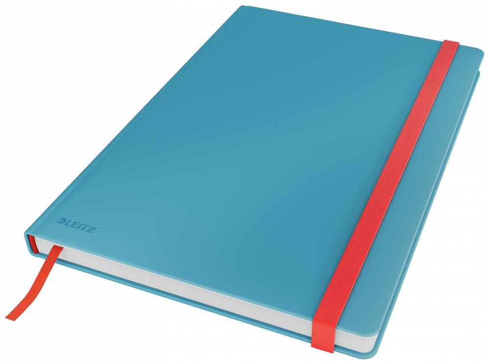 Notatnik w kratkę Leitz Cosy, B5, twarda oprawa, 80 kartek, niebieski