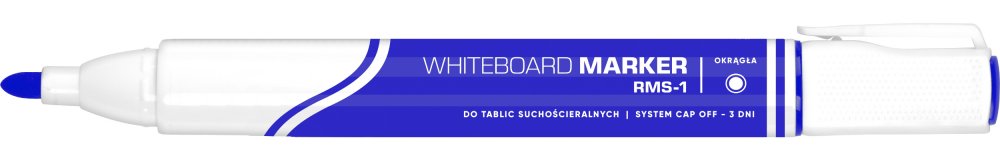 Marker suchościeralny Rystor RMS-1, okrągła, 4mm, niebieski