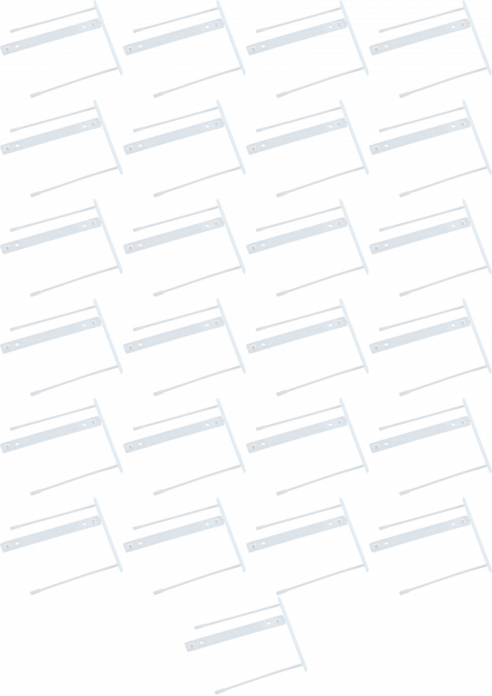 25x Klips archiwizacyjny Q-Connect Z-Clip, 70 mm, 1 sztuka, biały