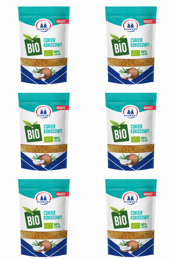 6x Cukier kokosowy Diamant BIO, 200g