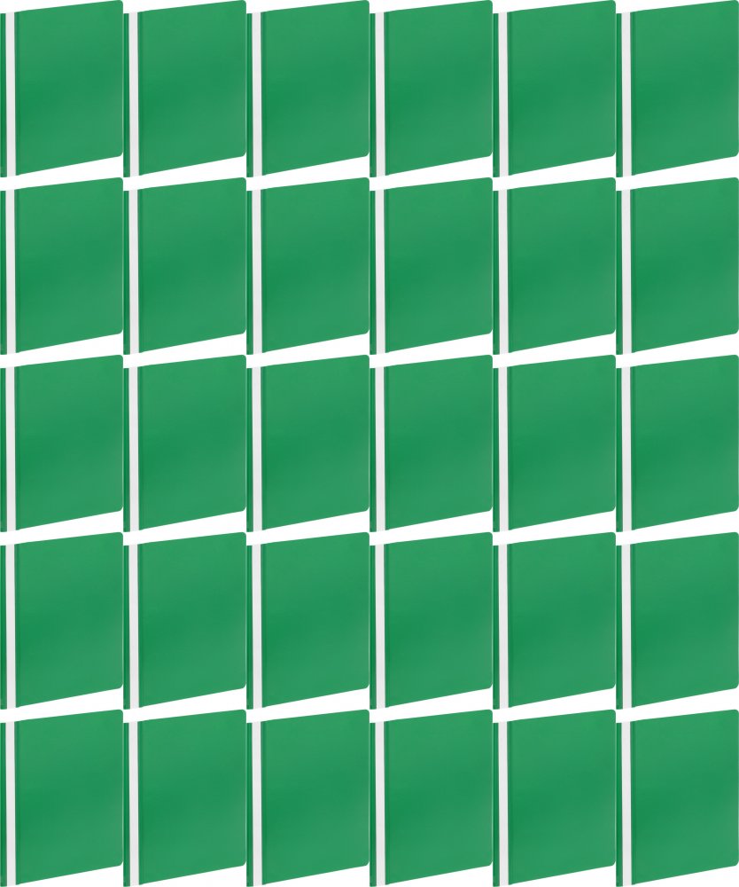 100x Skoroszyt plastikowy bez oczek Grand GR 505, A4, zielony