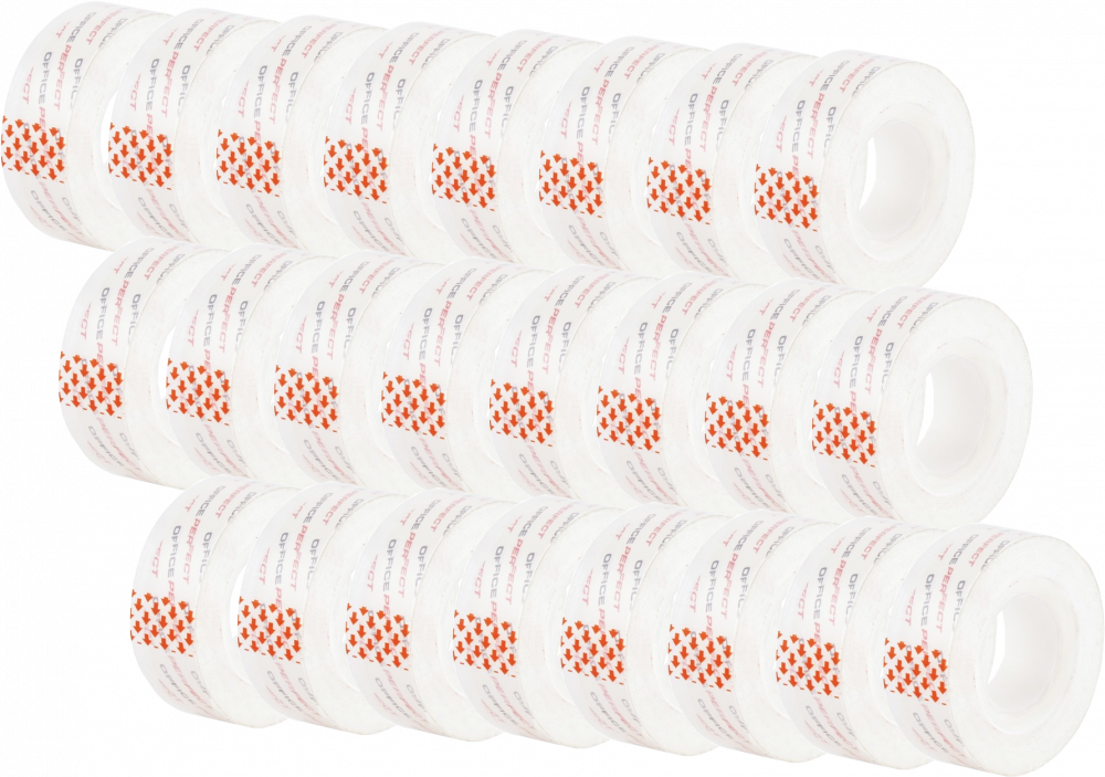 32x Taśma klejąca D.Rect, 19mm x 33m, krystaliczna, przezroczysty