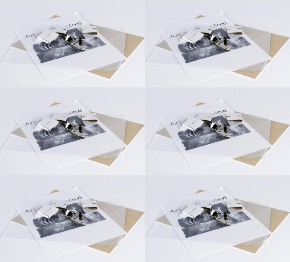 6x Antyrama Raw West, pleksi, 300x400 mm