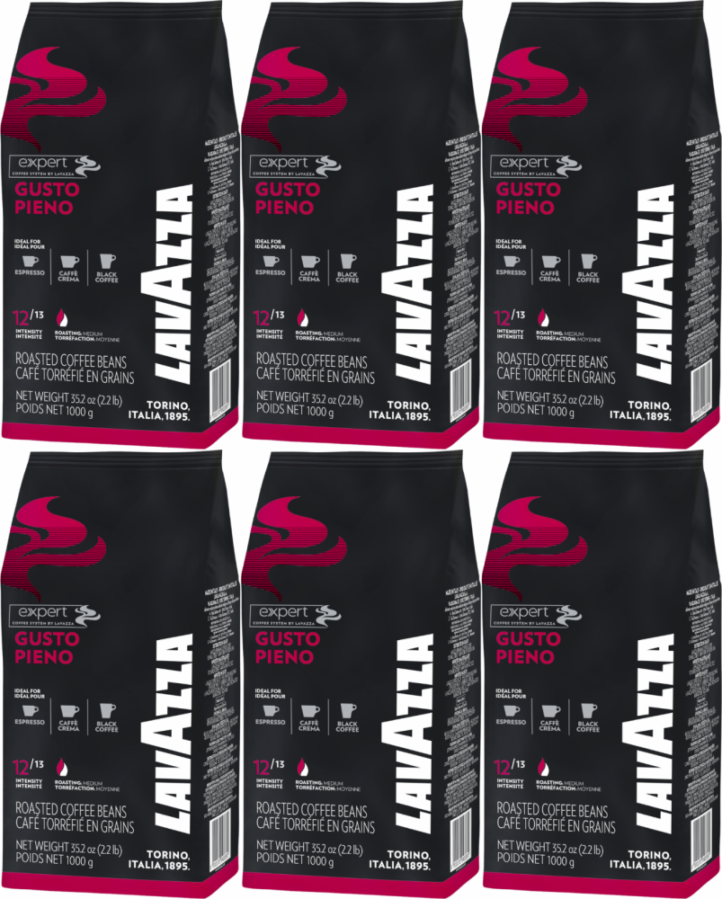 6x Kawa ziarnista Lavazza Expert Gusto Pieno, 1kg