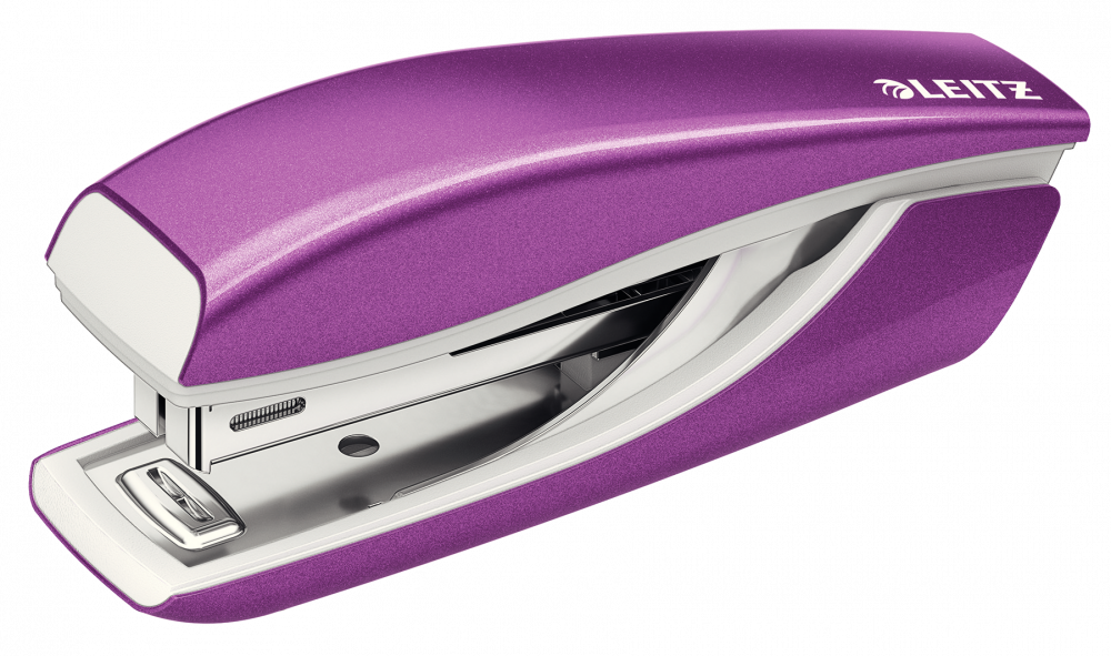 Zszywacz mini Leitz NeXXt Wow, do 10 kartek, metaliczny fioletowy