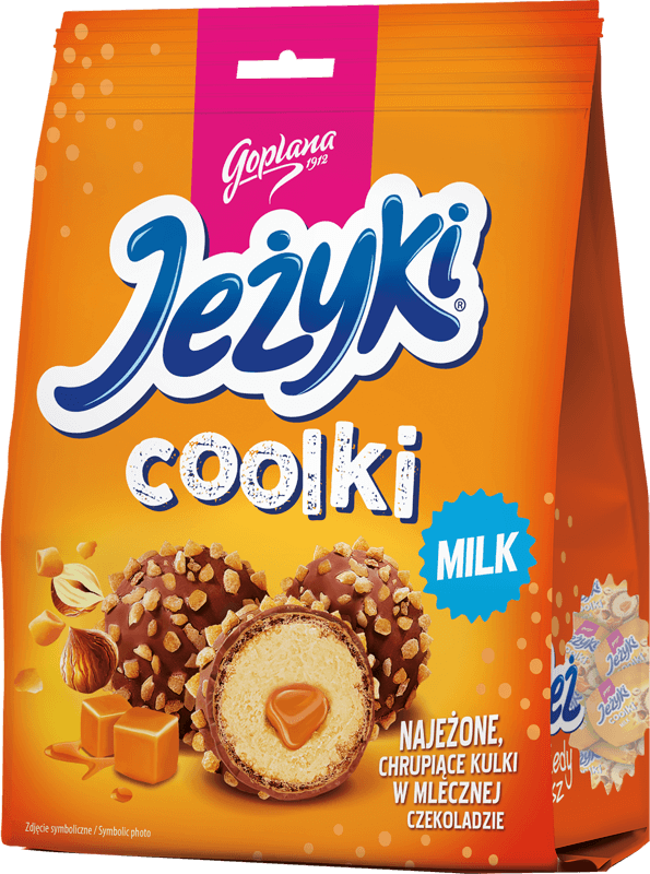 Praliny Goplana Jeżyki Coolki Milk, czekolada mleczna, 140g