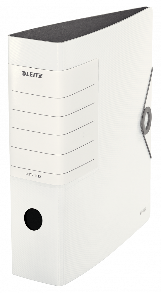 Segregator A4 Leitz Solid 180°, 82mm, do 500 kartek, biały