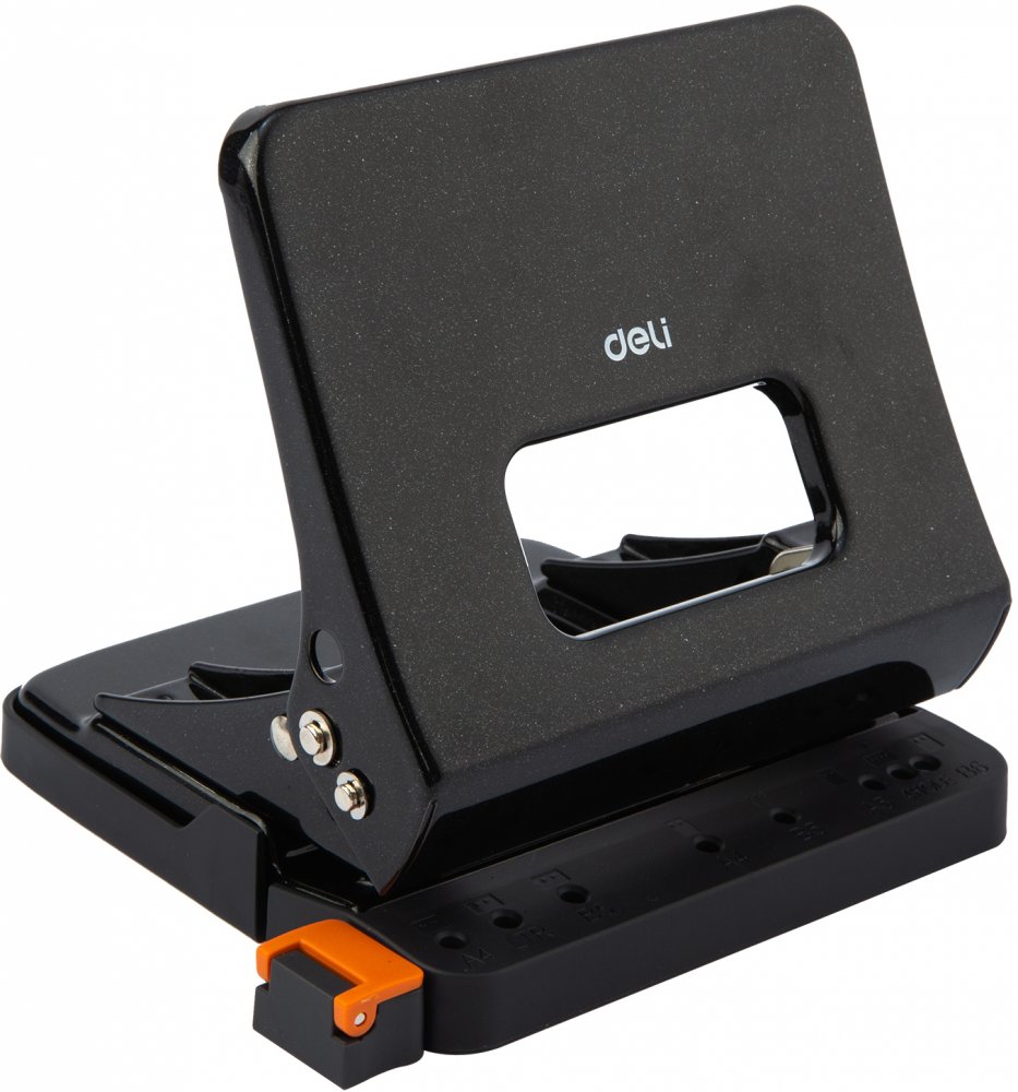 Dziurkacz Deli, do 25 kartek, czarny