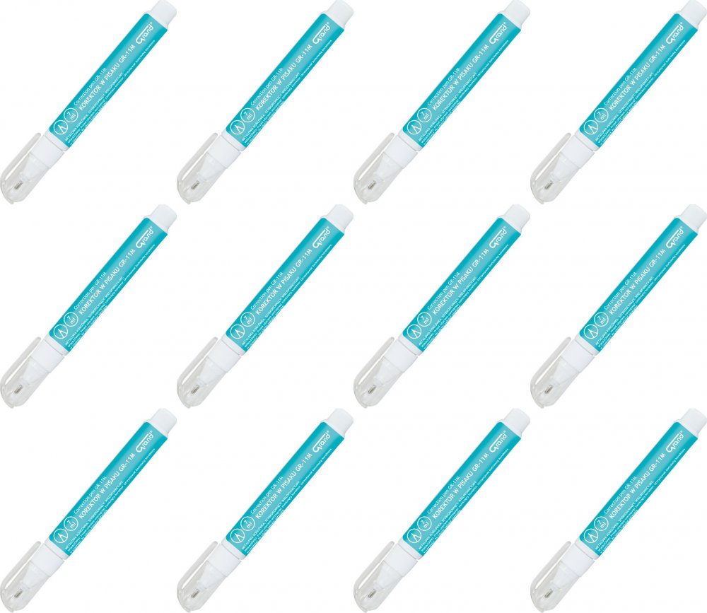 12x Korektor w piórze Grand GR-11M, 7ml