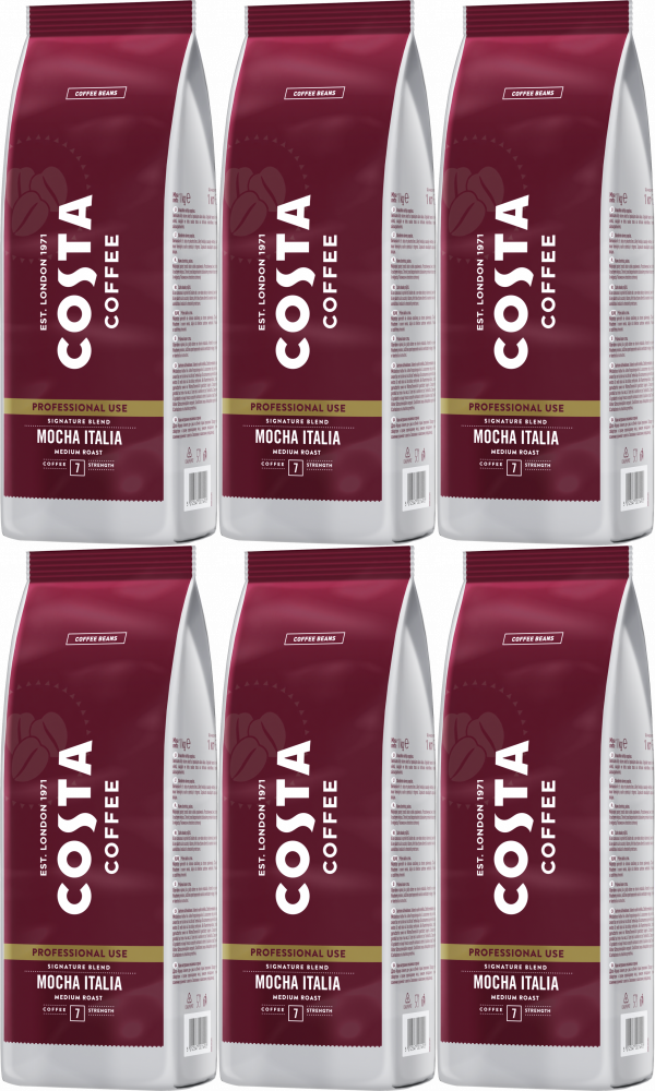 6x Kawa ziarnista Costa Professional Signature Blend Medium, 1kg