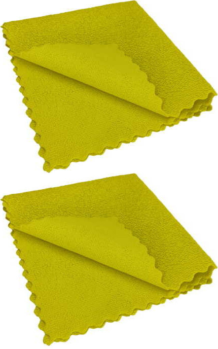 2x Ściereczka z mikrofibry Qleanup Long Fresh Professional, 38x38cm, 275g, 5 sztuk, żółty