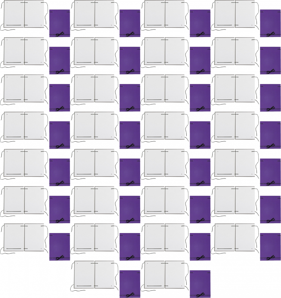50x Fascykuła VauPe, A4, 1 sztuka, mix kolorów