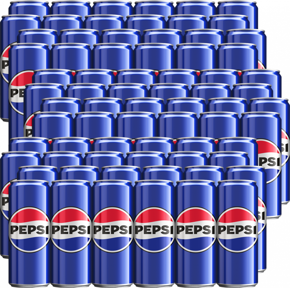 72x Napój gazowany Pepsi, puszka, 0.33l