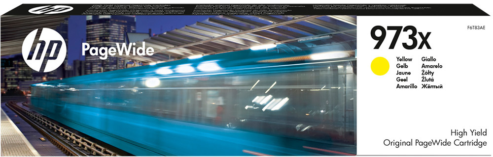 Tusz HP 973X (F6T83AE), 7000 stron, 82ml, yellow (żółty)