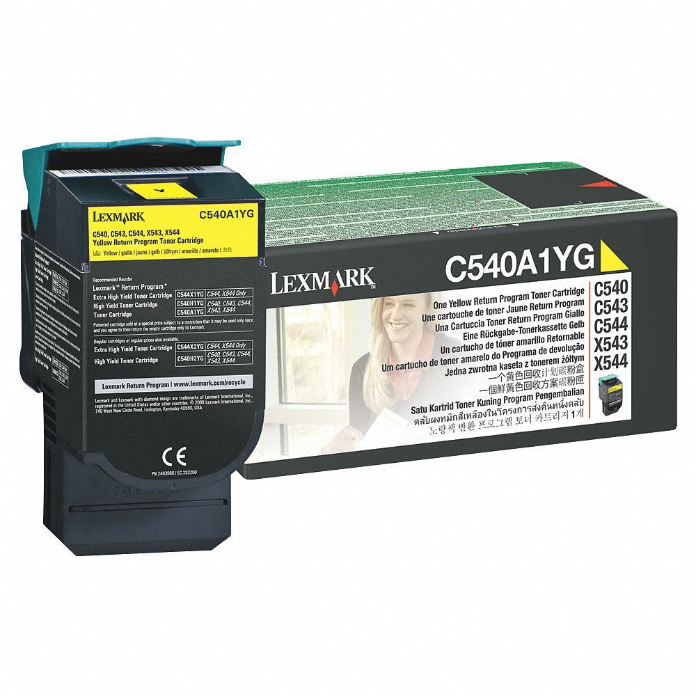 Toner Lexmark (C540A1YG), 1000 stron, yellow (żółty)