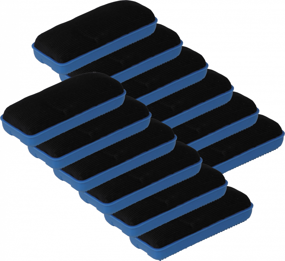 12x Gąbka magnetyczna D.Rect 1255, 110x45x25mm, niebieski