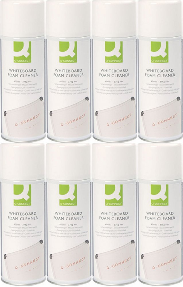 8x Pianka do czyszczenia tablic i powierzchni plastikowych Q-Connect, 400ml