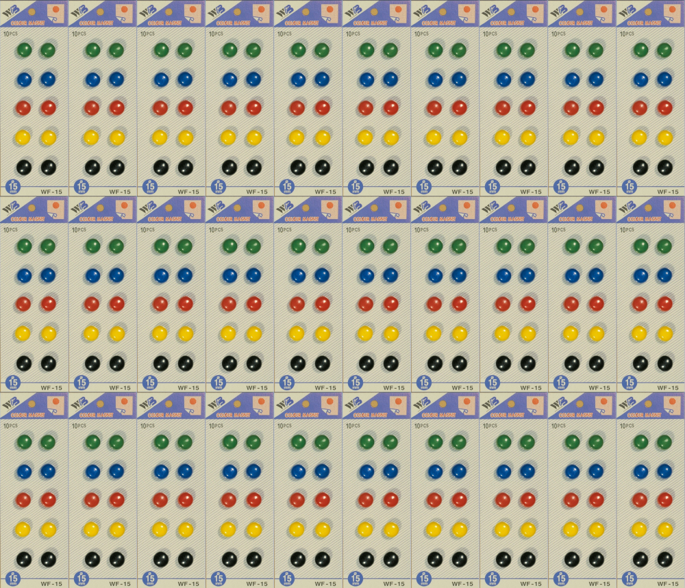 30x Magnesy do tablic 15 mm, 10 sztuk, mix kolorów