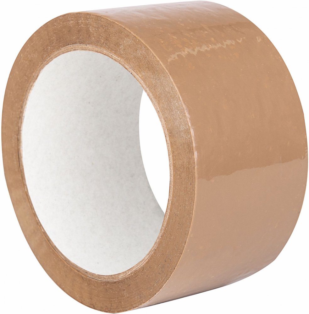 Taśma pakowa, cicha, akryl, 48mm x 100m, brązowy
