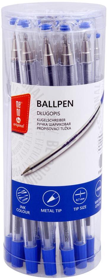 Długopis biurowy MemoBe, 0.7mm, 20 sztuk, niebieski