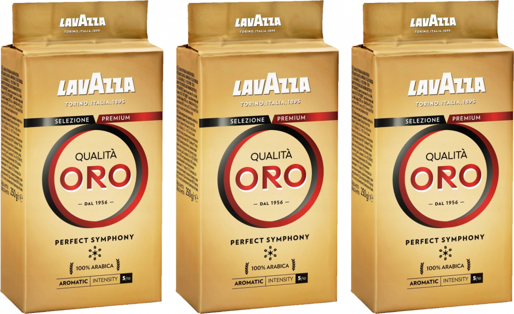 3x kawa mielona Lavazza Qualita Oro, 250g