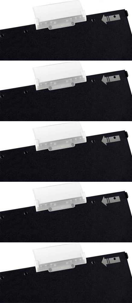 5x Identyfikator do teczek Leitz Alpha Active, 5 sztuk, transparentny