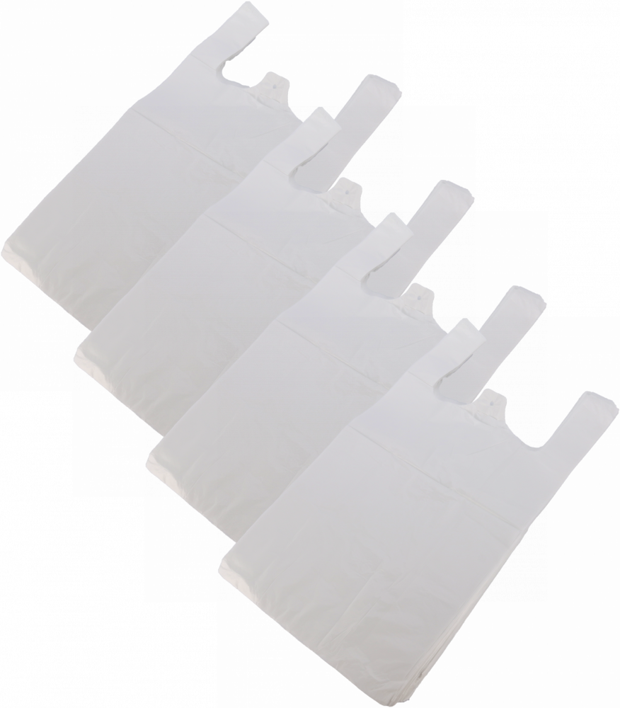 4x Reklamówki plastikowe Sarantis, 25x45 cm, 100 sztuk, bezbarwny