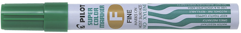 Marker permanentny Pilot SCA-F, okrągła, 1mm, zielony