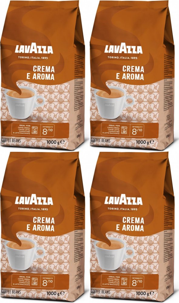 4x Kawa ziarnista Lavazza Crema e Aroma, 1kg