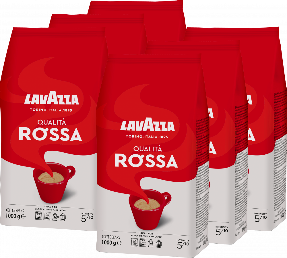 6x Kawa ziarnista Lavazza Qualita Rossa, 1kg