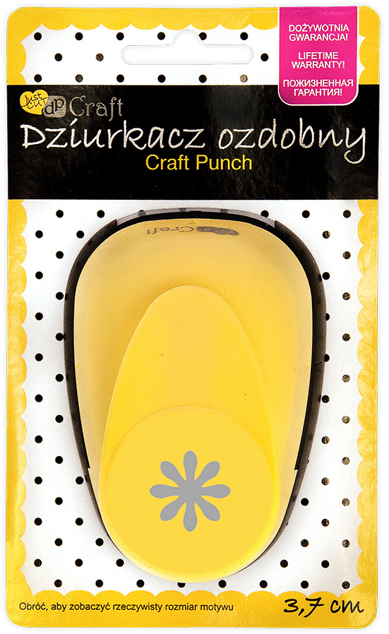 Dziurkacz ozdobny dpCraft, Stokrotka, żółty