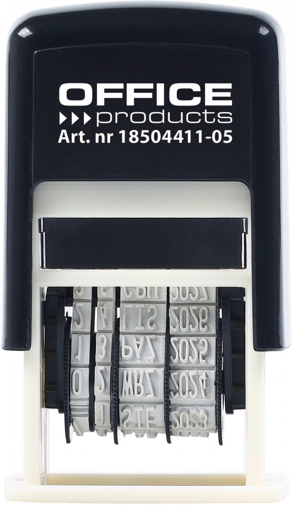 Datownik samotuszujący Office Products, z tuszem, wersja cyfrowa, czarny