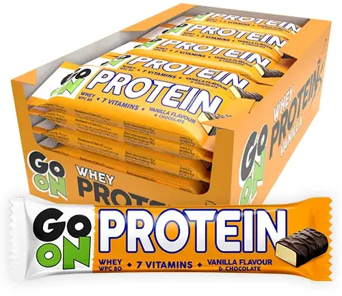 24x Baton Sante Go On, waniliowy, 50g