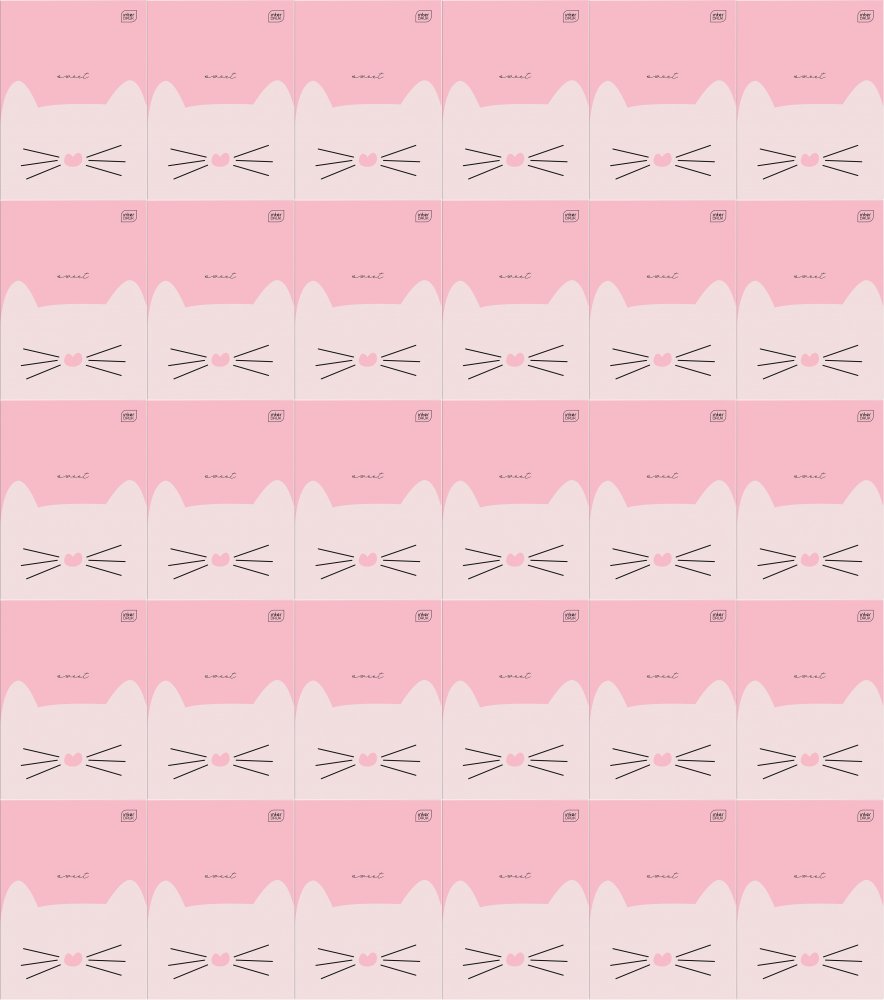 40x Zeszyt do słówek w kratkę Interdruk, A6, 16 kartek, mix wzorów