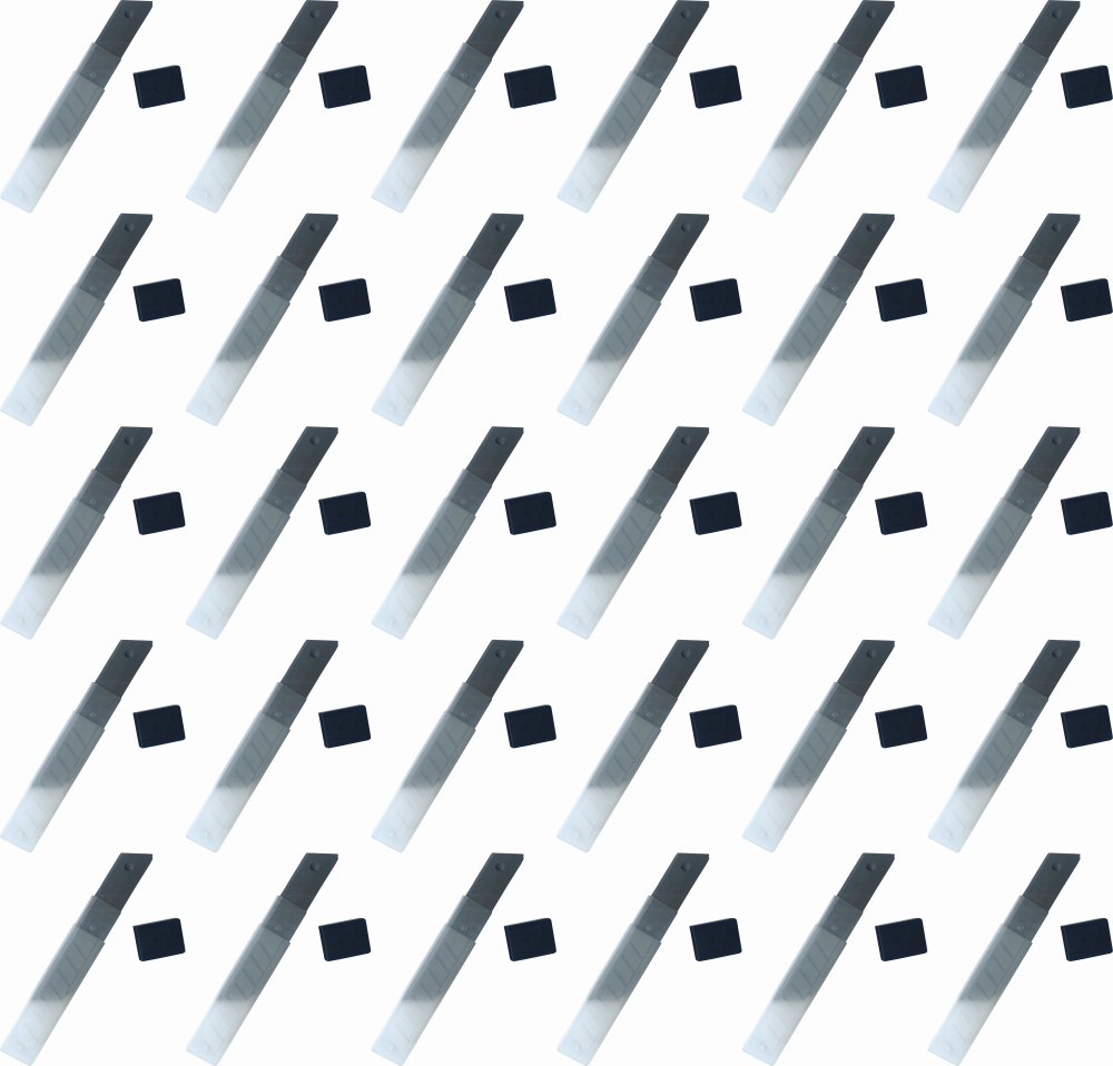 30x Ostrza do nożyków Gertu GNOOSZAP, łamane, 18mm, 10 sztuk