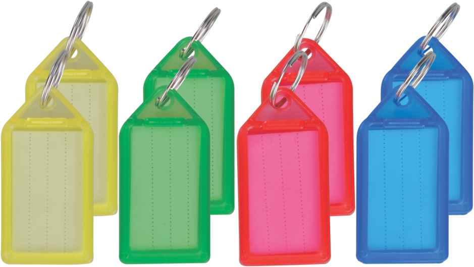 2x Zawieszki do kluczy Viking, duże, plastik, 50 sztuk, mix kolorów