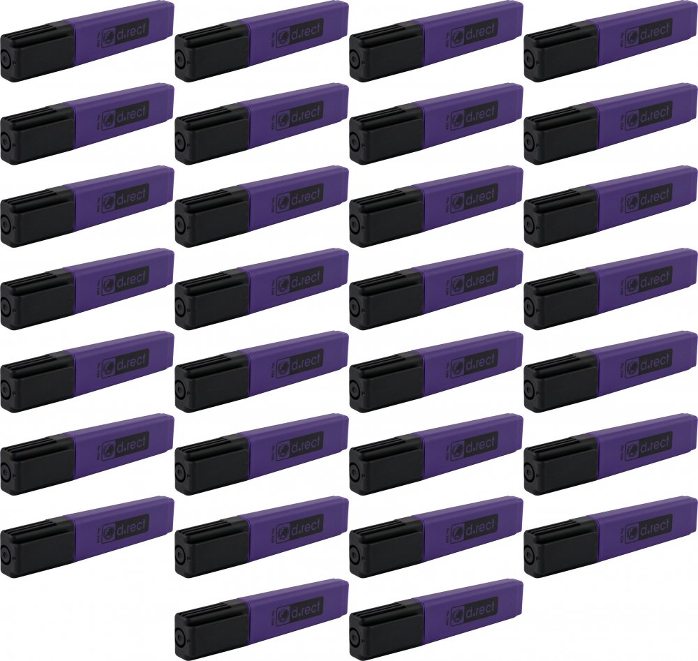 36x Zakreślacz D.Rect, 1128, ścięta, fioletowy