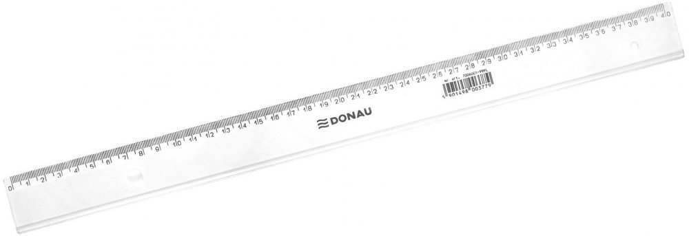 Linijka plastikowa Donau, 40cm, transparentny