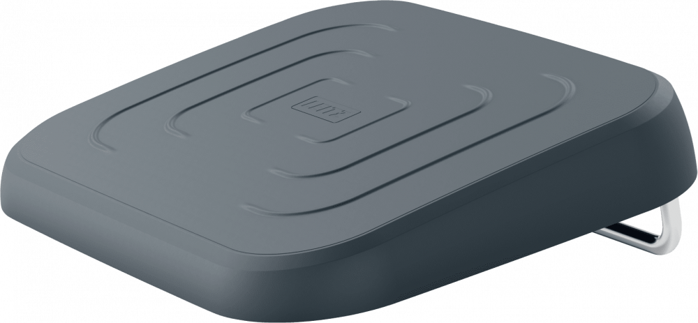 Podnóżek Leitz Ergo, 80% plastiku z recyklingu, 340x68x420mm, szary