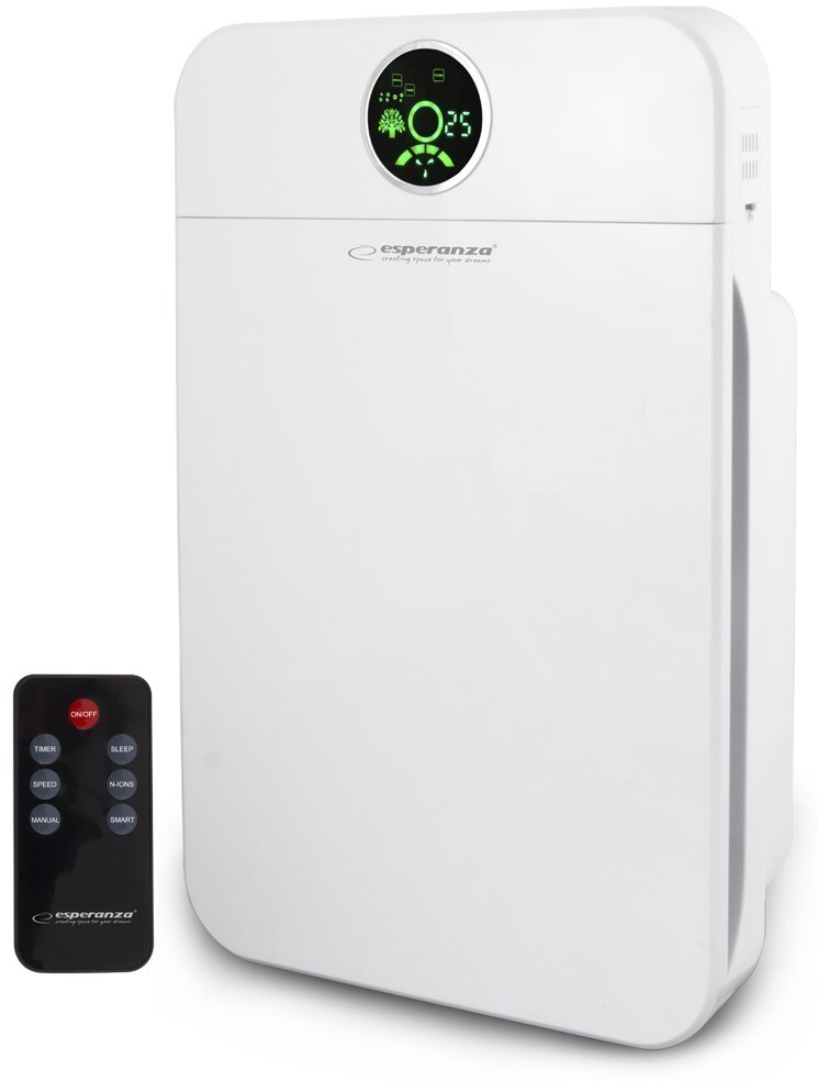 Oczyszczacz powietrza Esperanza Zephyr, z funkcją jonizacji, do pomieszczeń o powierzchni 35-50m2