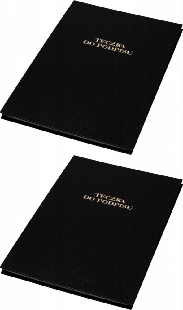 2x Teczka do podpisu Barbara, A4, 10 kart, czarny