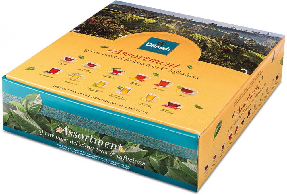 Zestaw herbat w kopertach Dilmah Pick & Mix, 12 smaków, 240 sztuk x 2g/1.5g