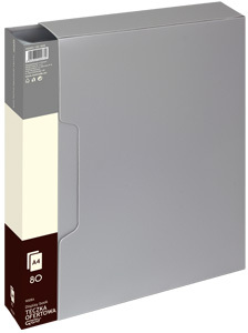 Album ofertowy Grand 9008A, A4, 80 koszulek, szary