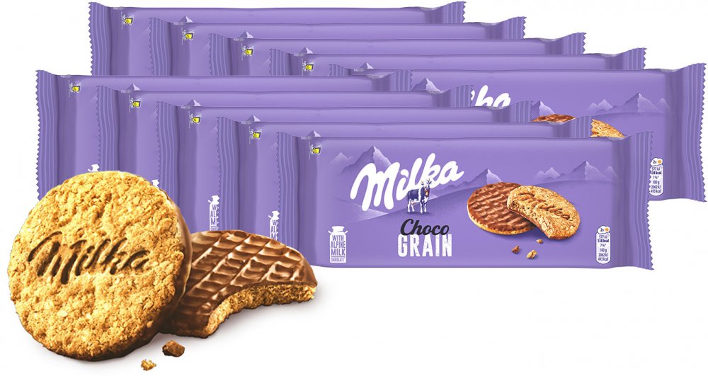 10x Ciastka Milka Choco Grain, 126g