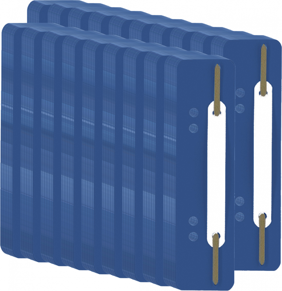 20x Wąsy skoroszytowe spinające dokumenty Durable, 25 sztuk, granatowy