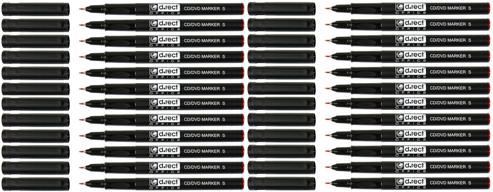 24x Foliopis D.Rect, okrągła, 0.4-0.5 mm, czerwony