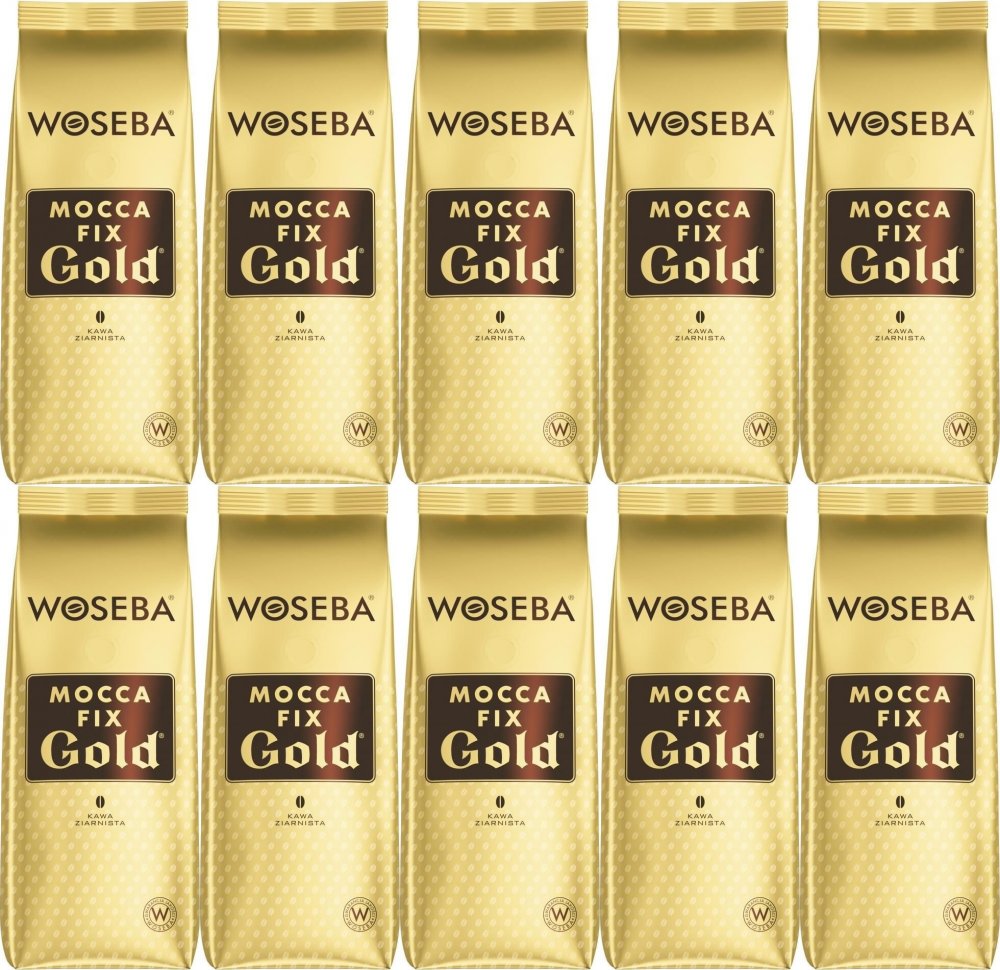 10x Kawa ziarnista Woseba Mocca Fix Gold, 500g
