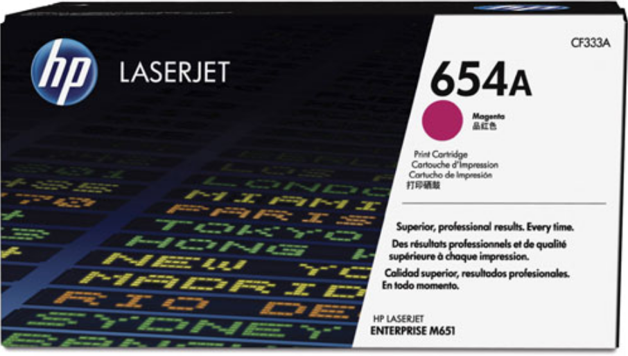 Toner HP 654A (CF333A), 15000 stron, magenta (purpurowy)