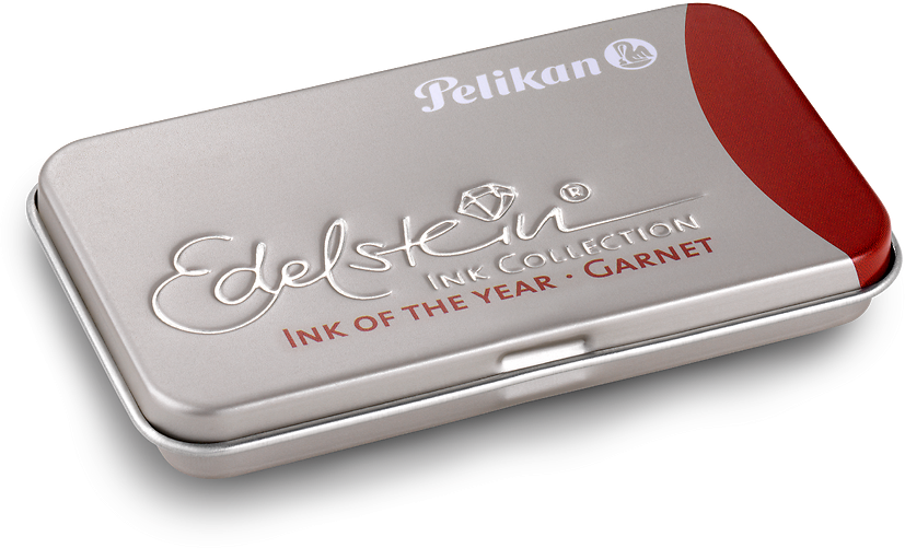 Naboje atramentowe Pelikan Edelstein Garnet, 6 sztuk, w etui, czerwony
