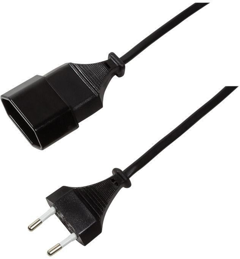 Przedłużacz sieciowy LogiLink CP124, Euro CEE 7/16, 3m, czarny